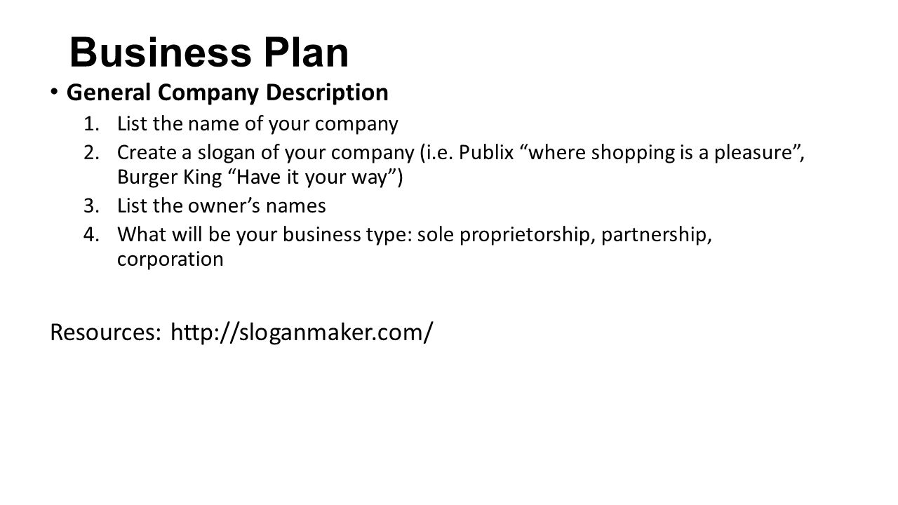 Industry description of a business plan